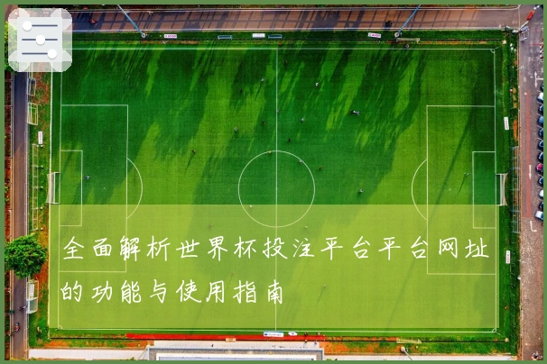 全面解析世界杯投注平台平台网址的功能与使用指南
